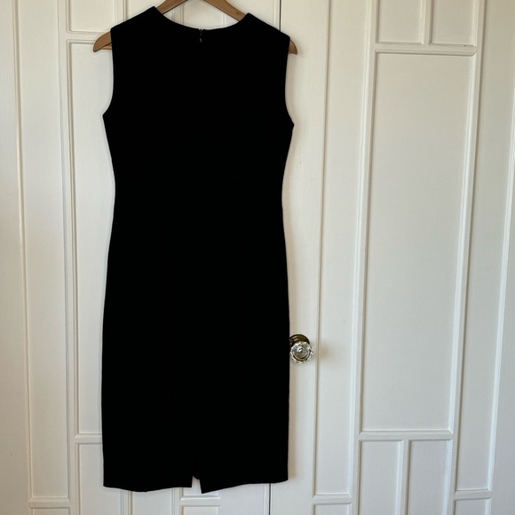 Designer FRANCO MIRABELLI CLASSIC LITTLE BLACK DRESS OFFICE EVENING SIZE 6 lined - Picture 8 of 11